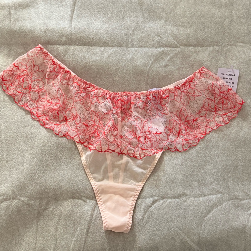 SAVAGE X FENTY Pink Lace Floral Panties 3X BNWT